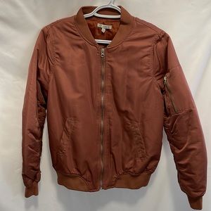 Rust Colour Bomber Jacket - Womens